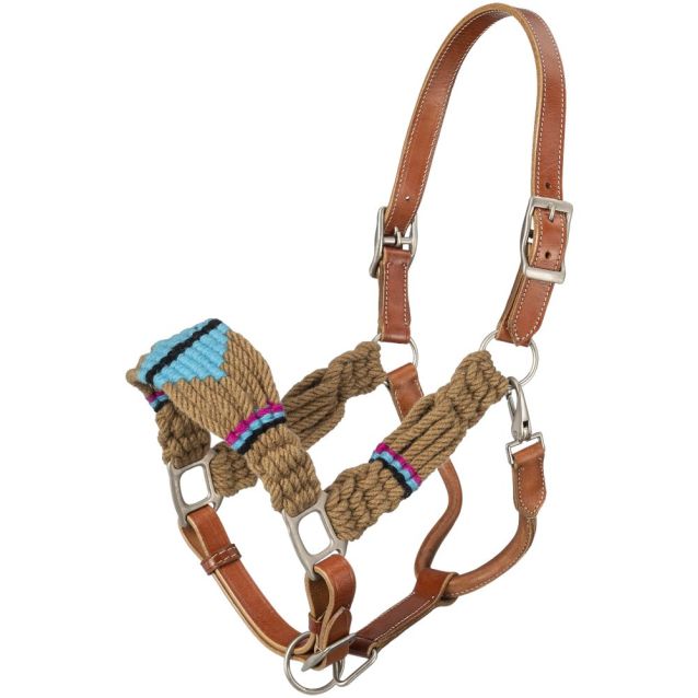 Tough 1 Wool String Leather Halter