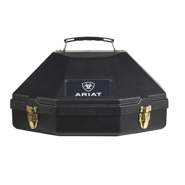 Durable plastic BLACK ARIAT COWBOY HAT CAN CARRYING CASE