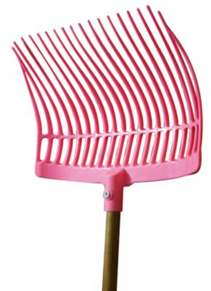 Showman 18 Tine Plastic Stall Fork w/ Rounded basket