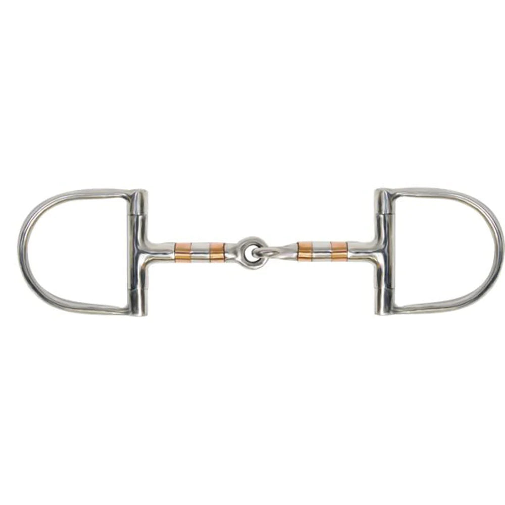 5" Showman Stainless Steel D Ring Bit with Copper Rollers