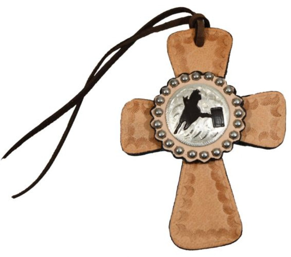 Leather Cross w/ Barrel Racer Tie On