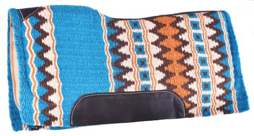 Showman Turquoise Memory Felt Bottom Saddle Pad 34" x 36"