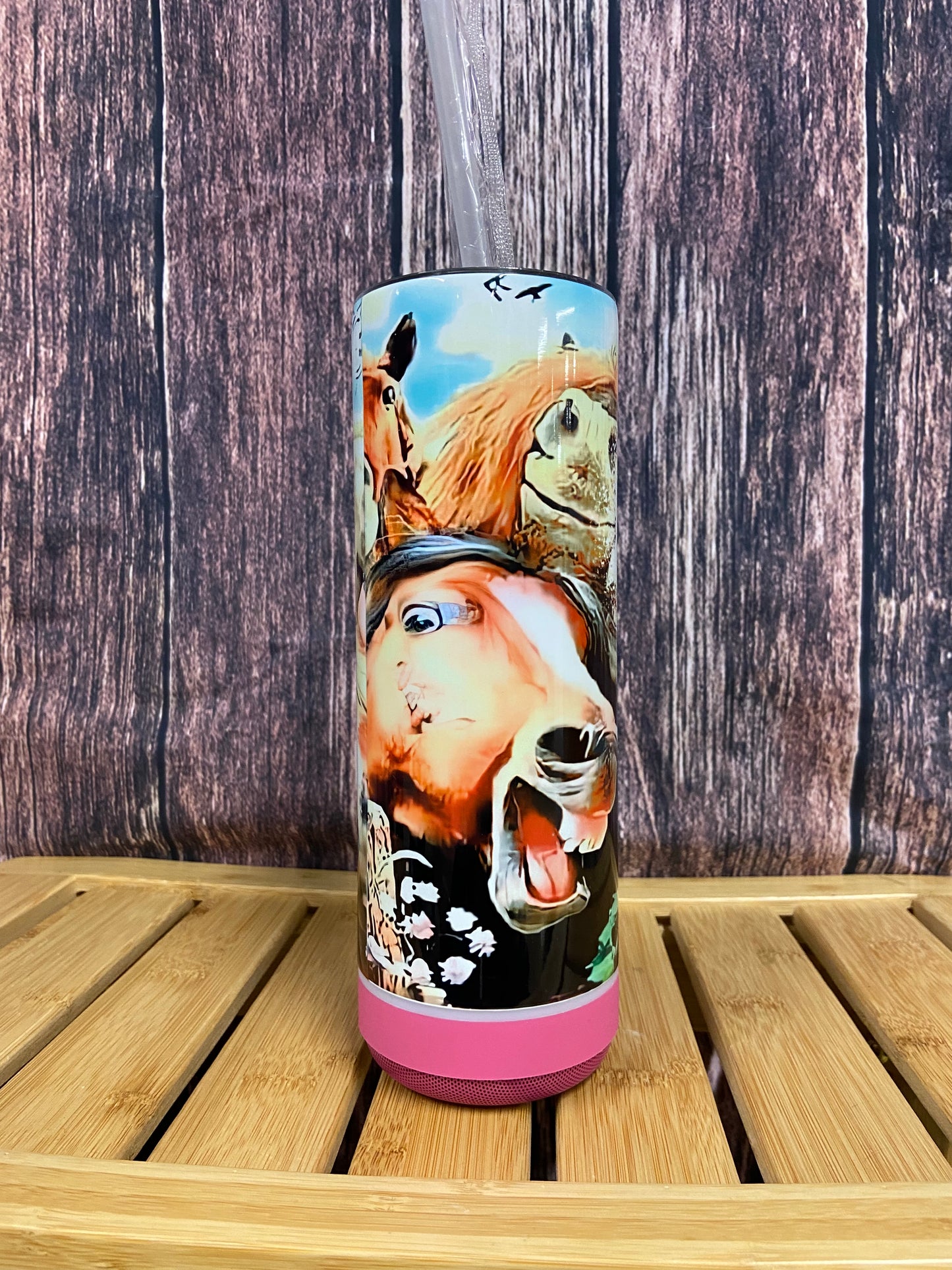 Tumbler 20oz Cup With Bluetooth Speaker