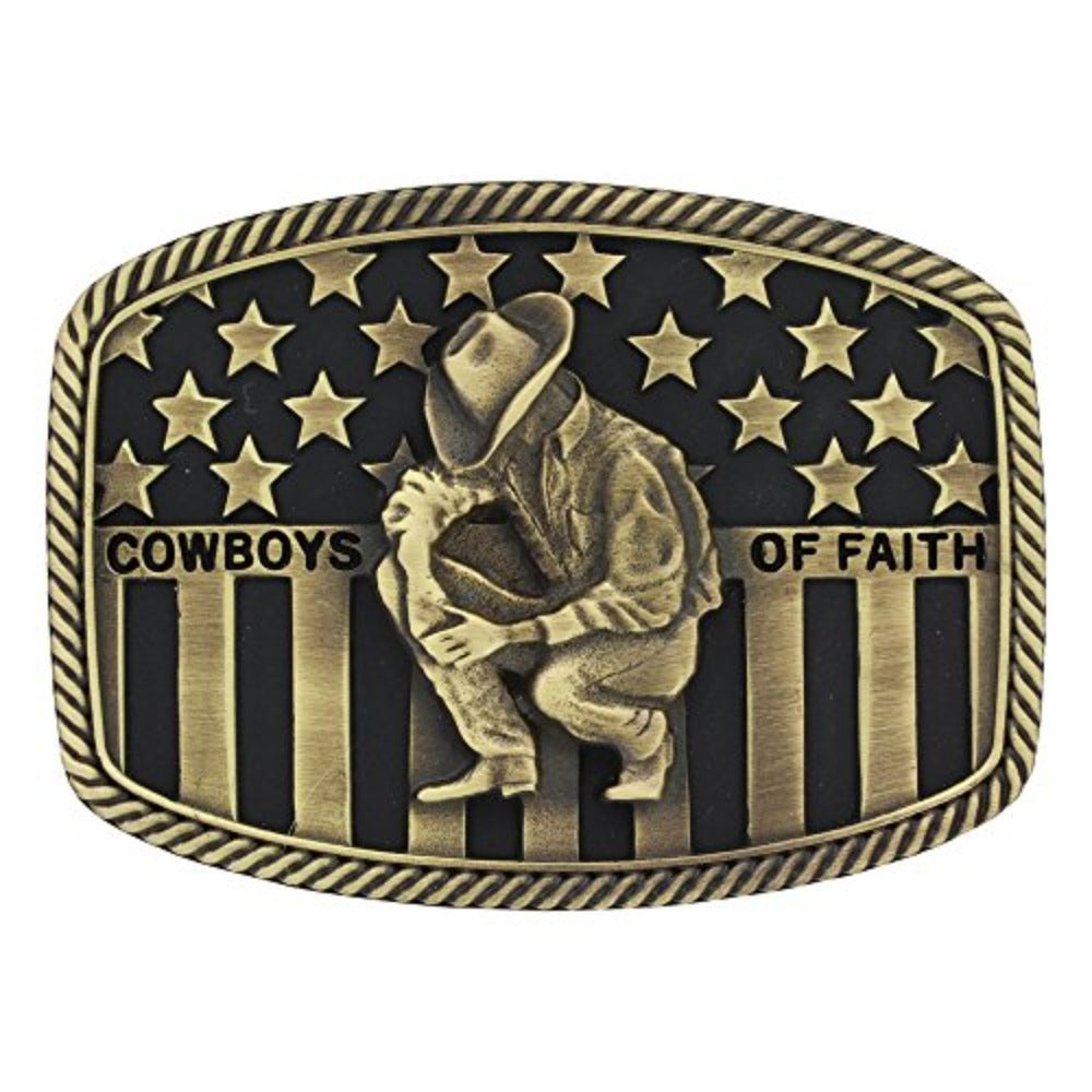 'Cowboys of Faith' Attitude Belt Buckle