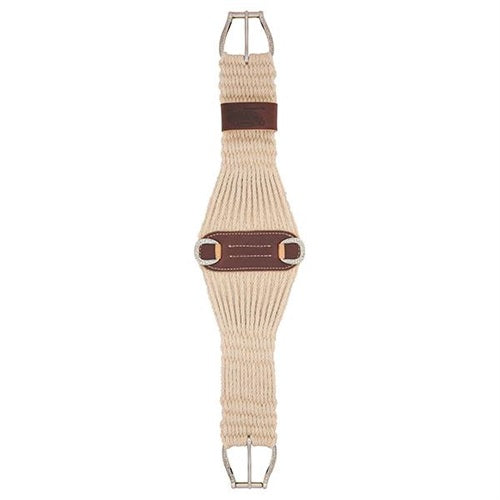 Weaver Leather 100% Mohair 27 Strand Roper Cinch with Jeremiah Watt Hardware