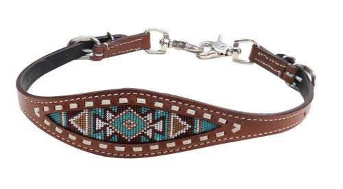 Navajo Beaded Buckstitch Wither Strap