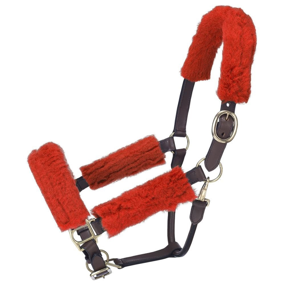 Tough-1 Horse size Fleece Halter Set