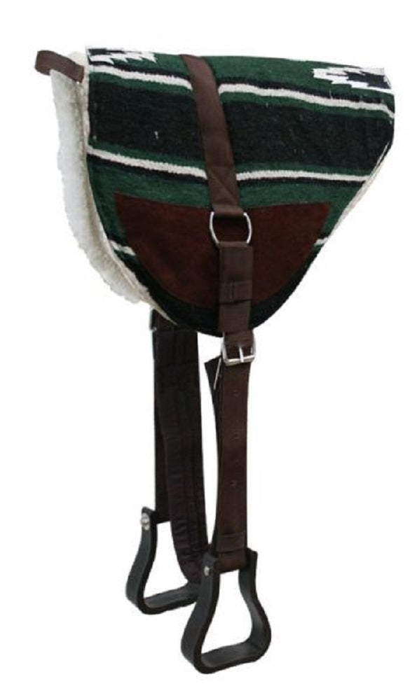 Showman Navajo Bareback Saddle Pad w/ Stirrups & Girth