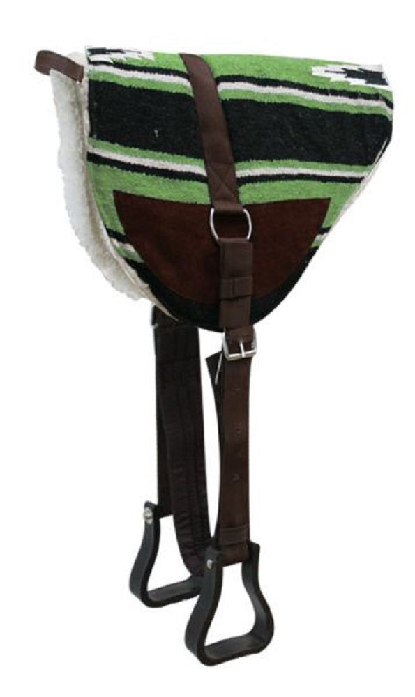 Showman Navajo Bareback Saddle Pad w/ Stirrups & Girth