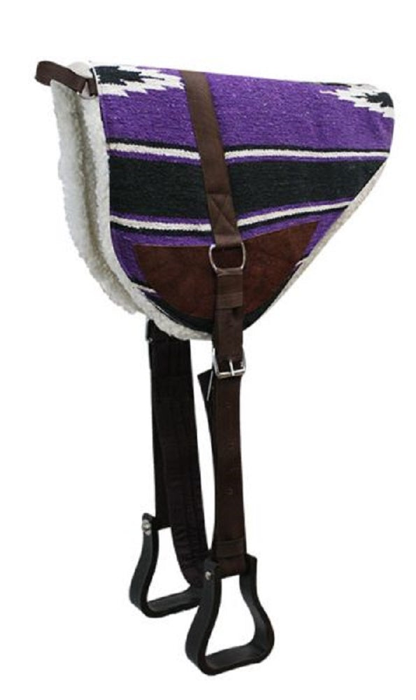 Showman Navajo Bareback Saddle Pad w/ Stirrups & Girth