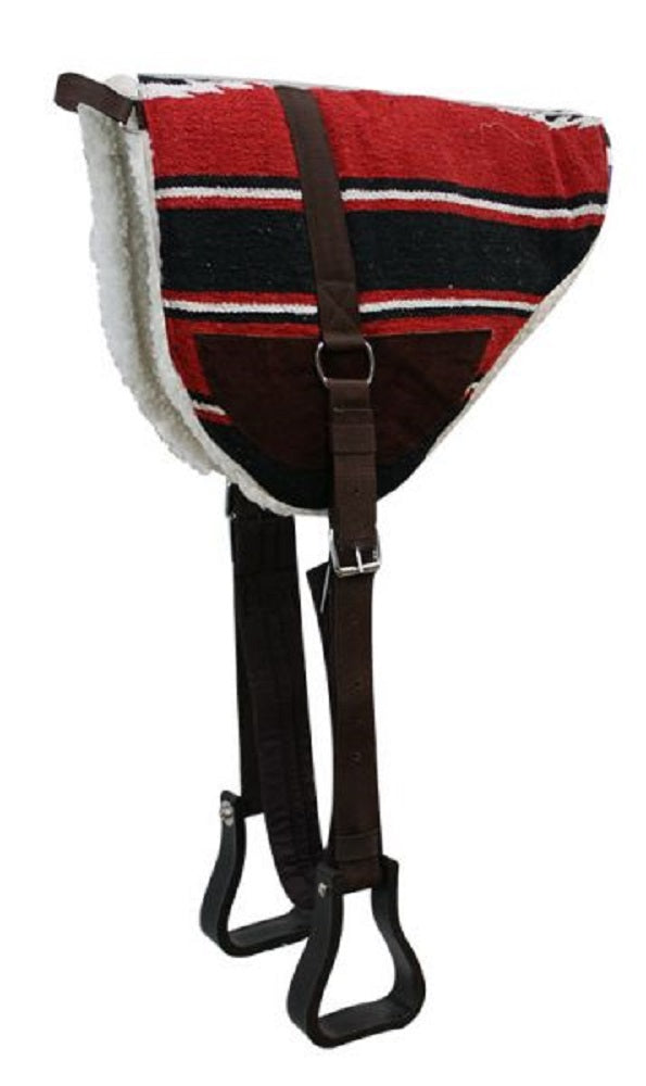 Showman Navajo Bareback Saddle Pad w/ Stirrups & Girth