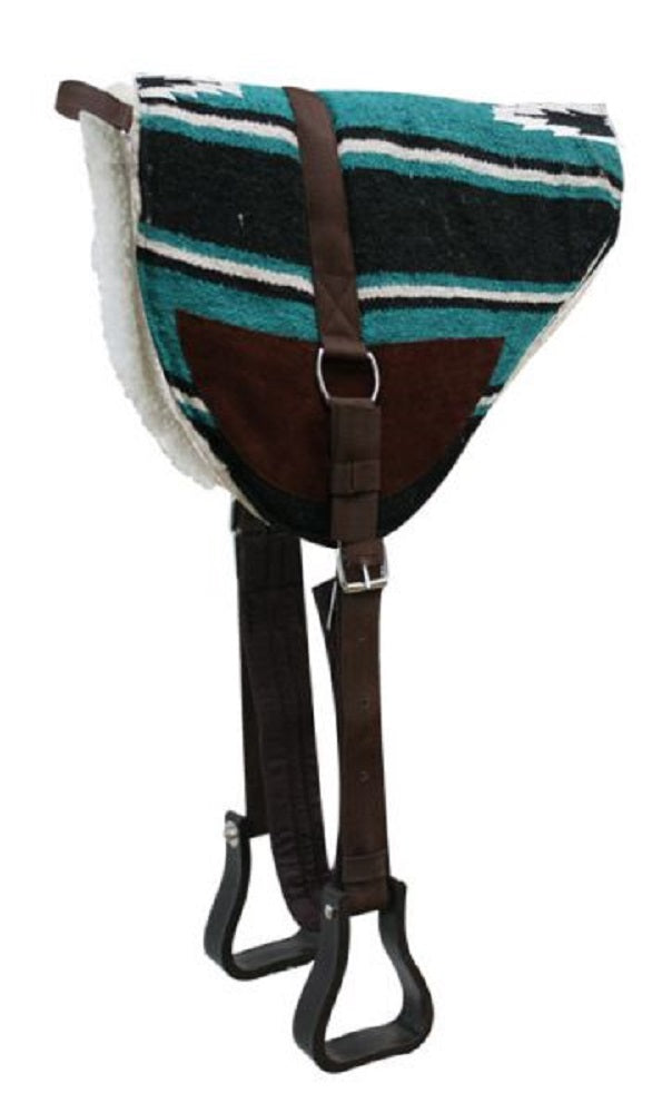 Showman Navajo Bareback Saddle Pad w/ Stirrups & Girth