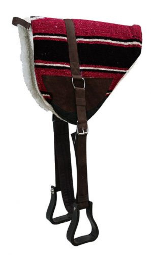 Showman Navajo Bareback Saddle Pad w/ Stirrups & Girth
