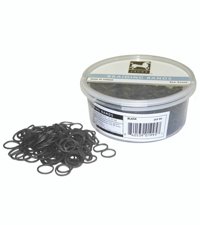 Jack's Braiding Bands in Tub 800 count