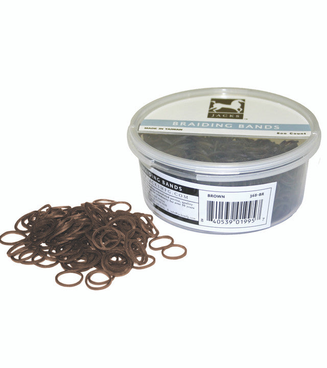Jack's Braiding Bands in Tub 800 count