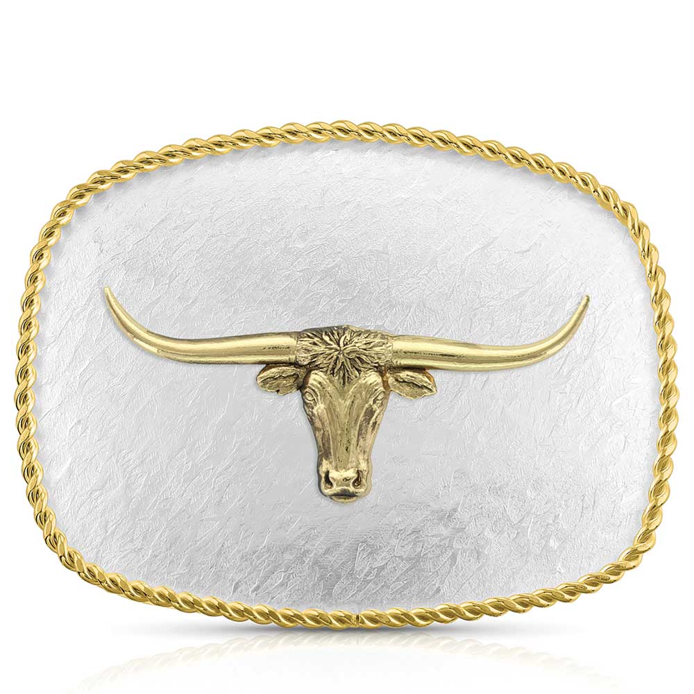 Montana Silversmiths Rippling Waters Longhorn Buckle