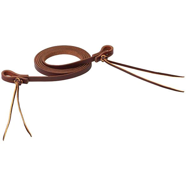 WORKING TACK HEAVY HARNESS LEATHER PINEAPPLE KNOT ROPER 1/2" x 8'