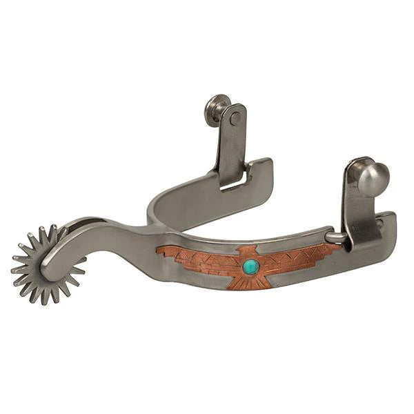 LADIES THUNDERBIRD SPUR WITH TURQUOISE ACCENT