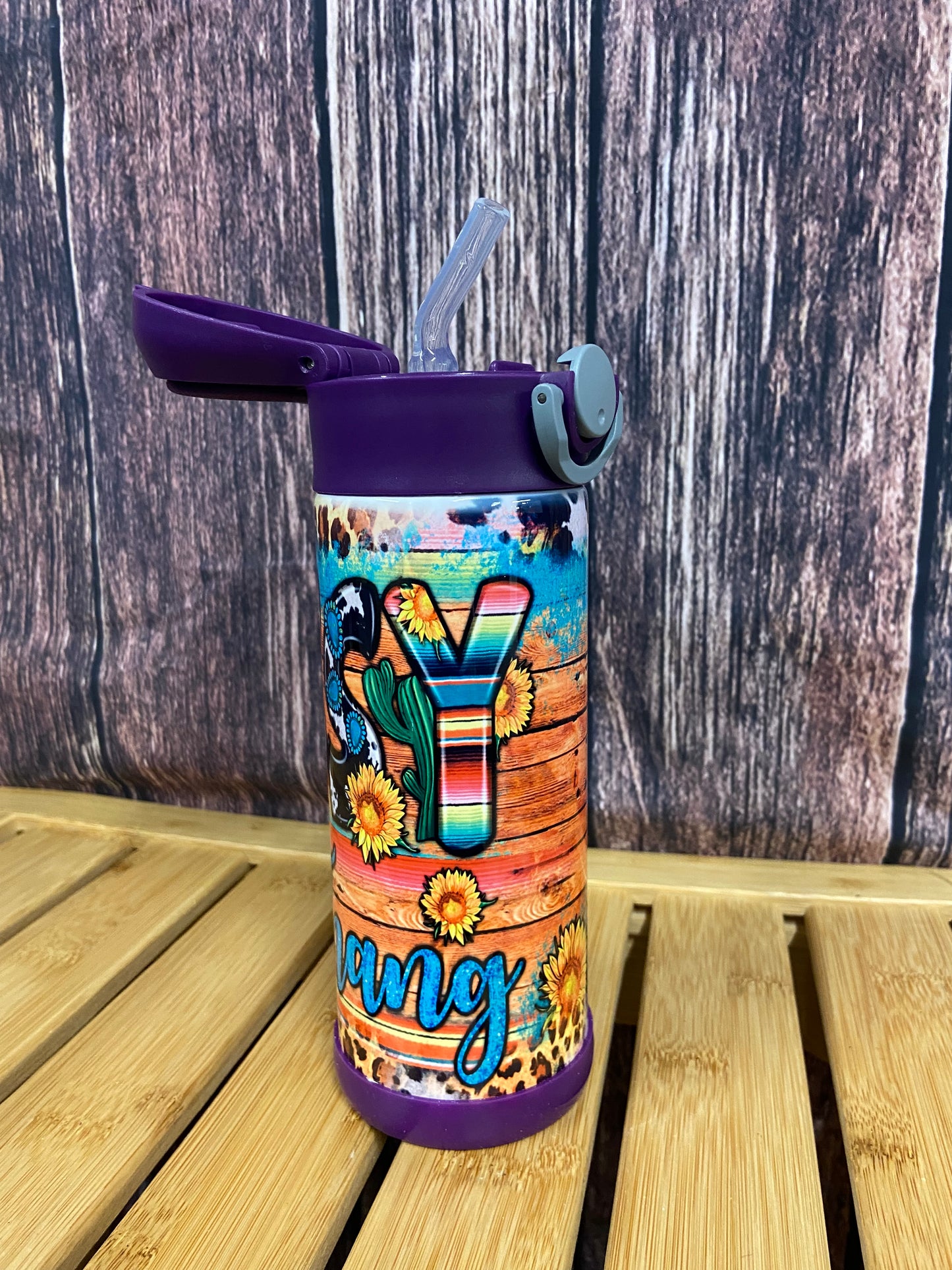 Western Print Water Bottle