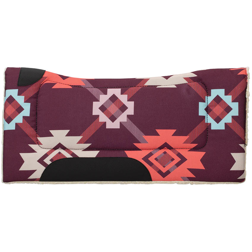 Weaver Leather 23" x 23" Plaid Aztec Pony Saddle Pad