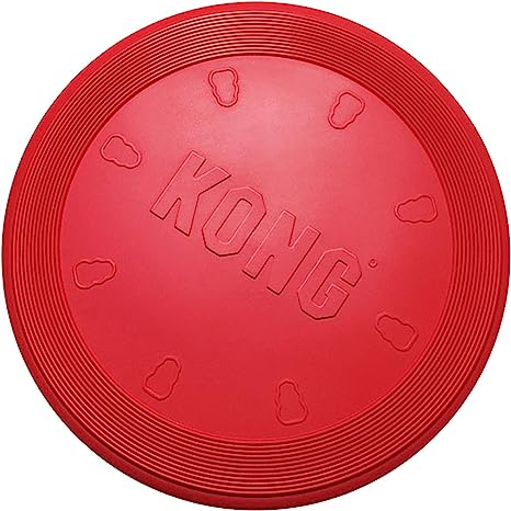 KONG Flyer Red Rubber Small or Large Frisbee Dog Toy