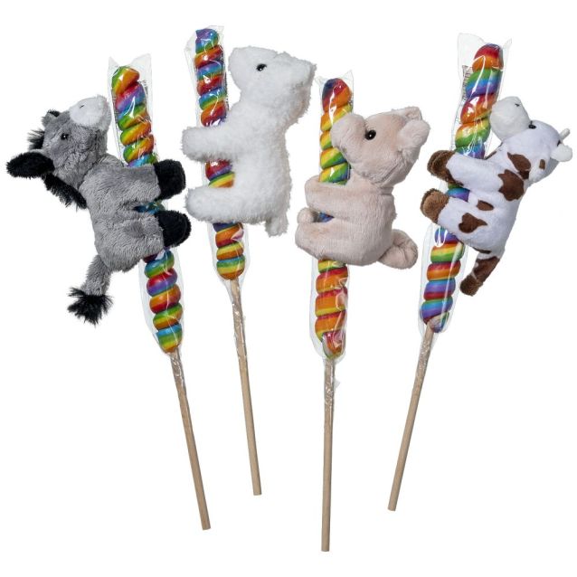 Plush Farm Animal & Lollipop