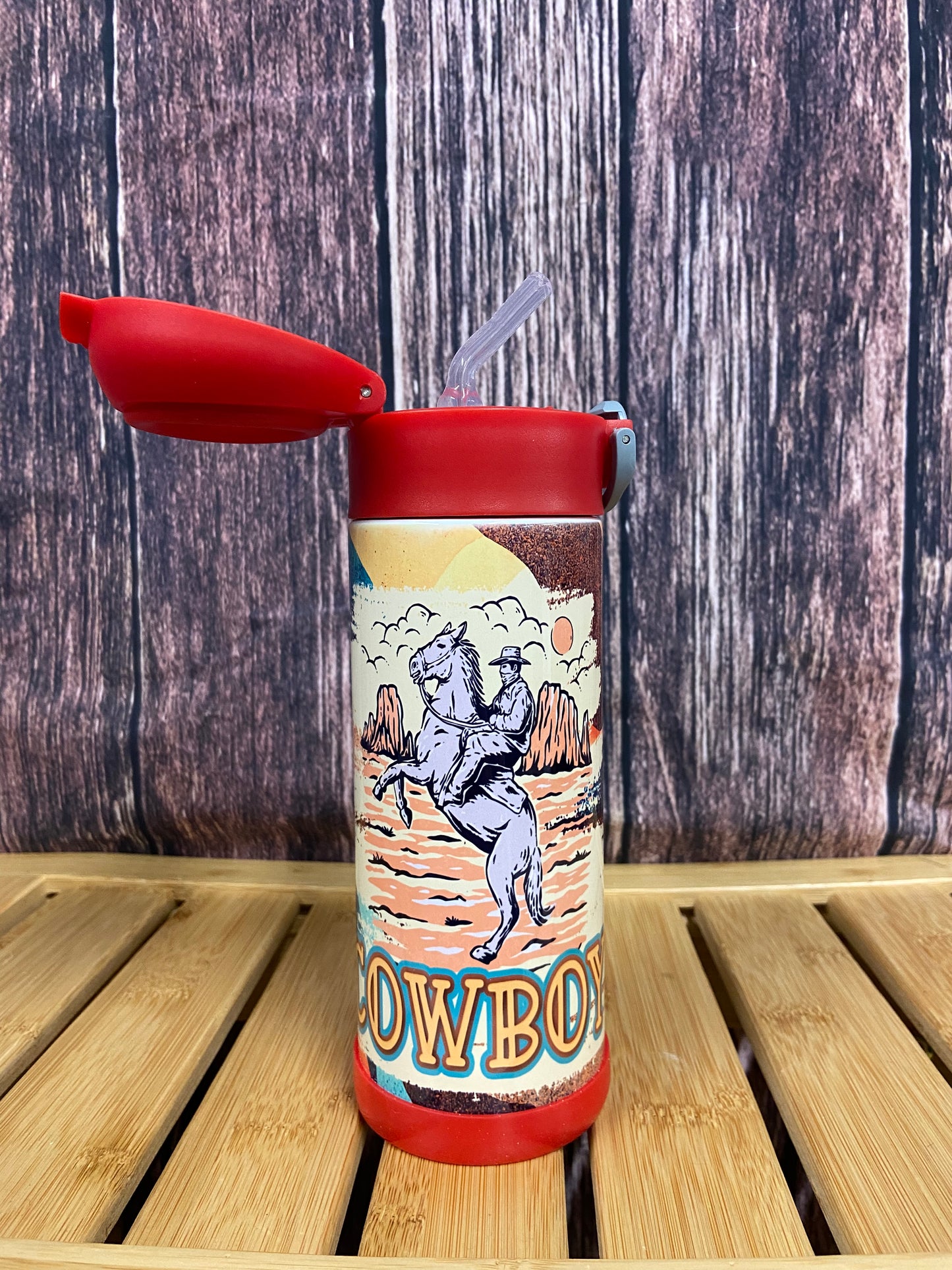 Western Print Water Bottle