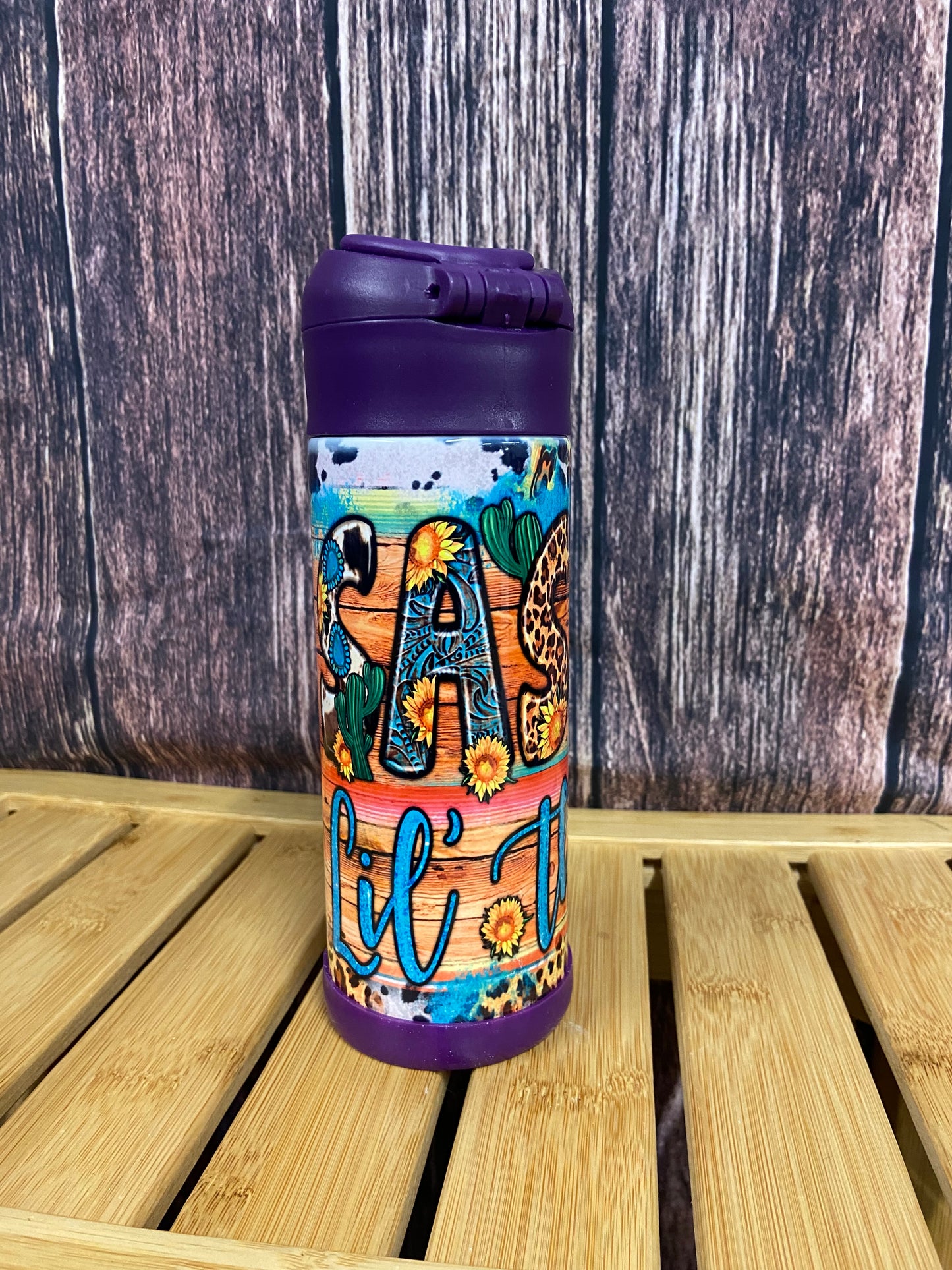 Western Print Water Bottle