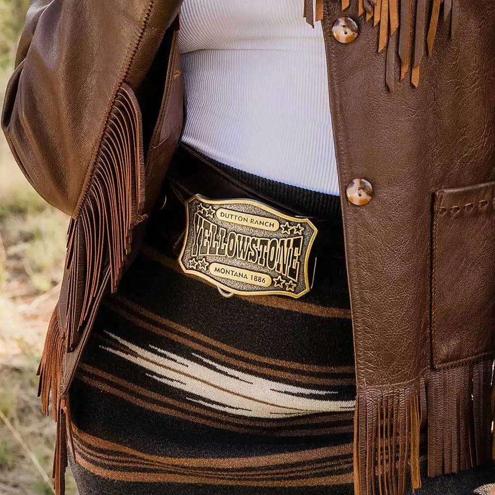 Montana Silversmiths 'DUTTON RANCH YELLOWSTONE MONTANA 1886'' BELT BUCKLE