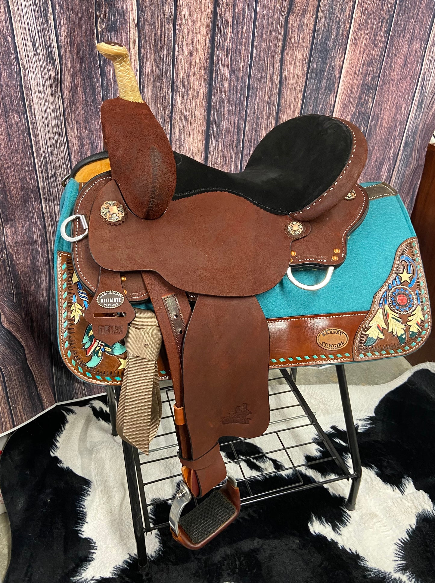 Josey Lightspeed 14.5" Mitchell Featherlight Saddle MJ03