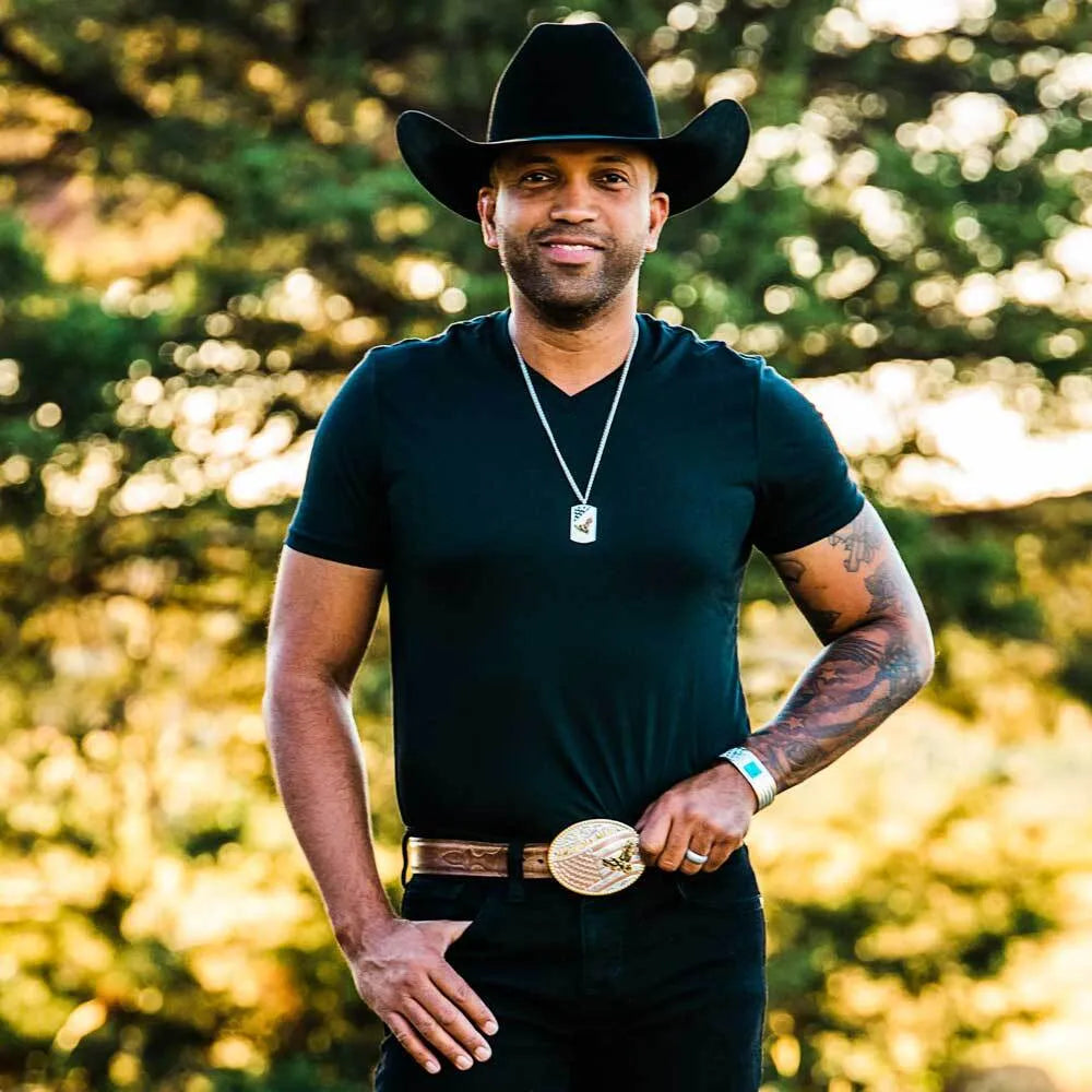 Montana Silversmith Big Bold Stripes American Made Dog Tag Necklace