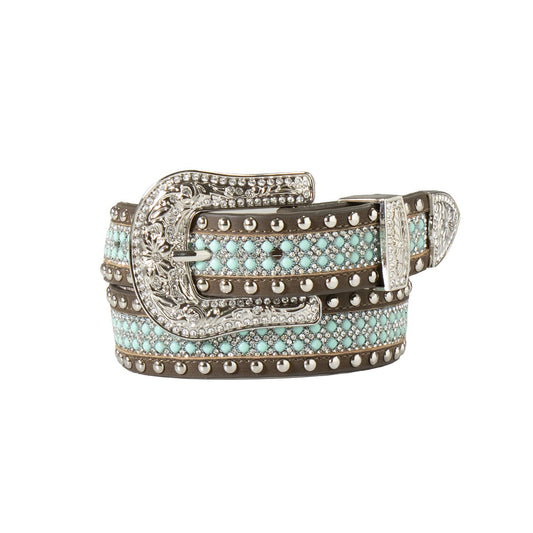 Youth girl's Angel Ranch Turquoise & Crystal Bling Belt