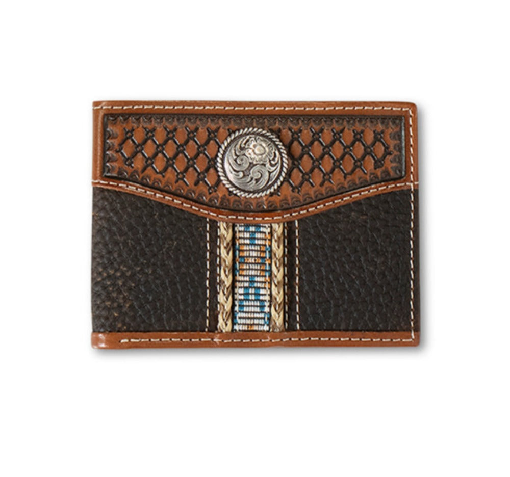 Ariat Southwestern Brown Bifold Wallet