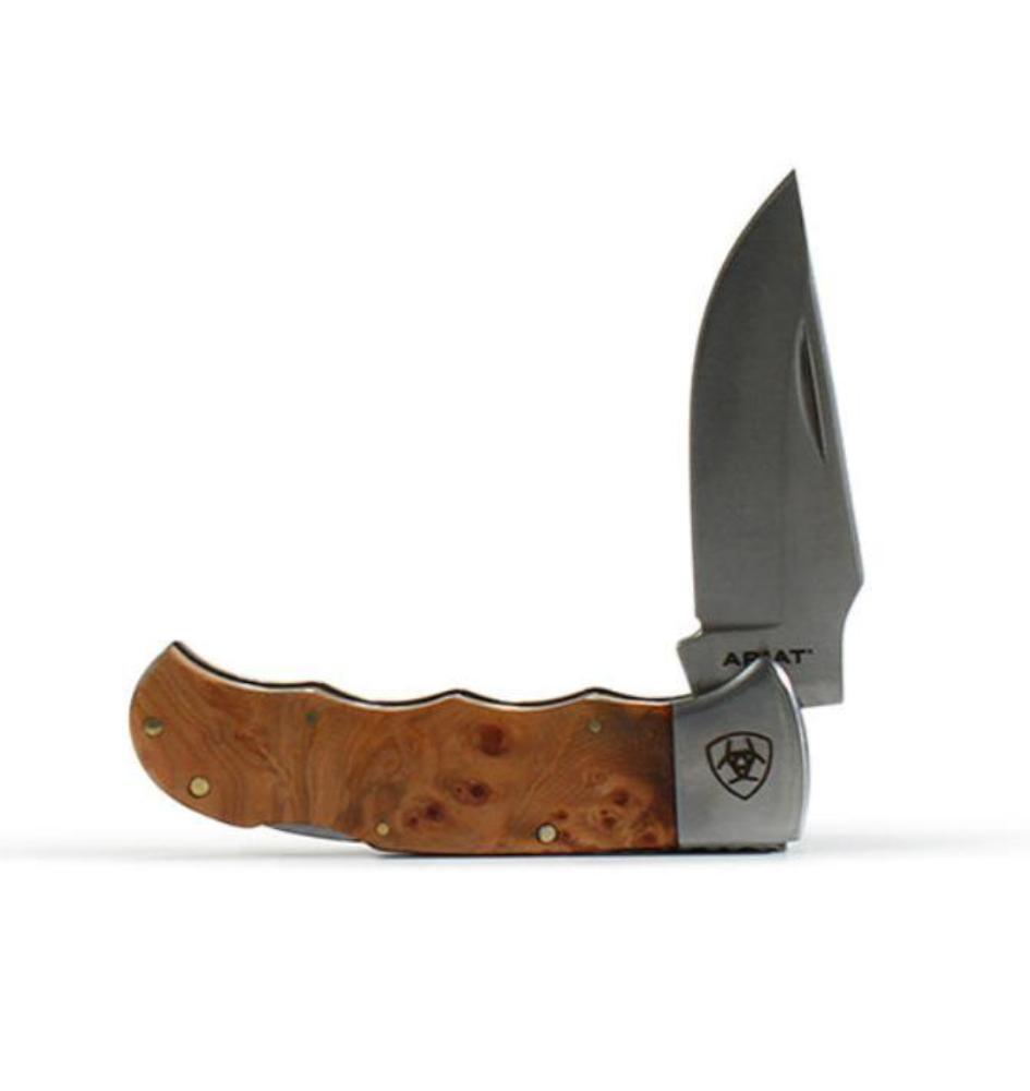 Ariat Folding Knife w/ Wood handle