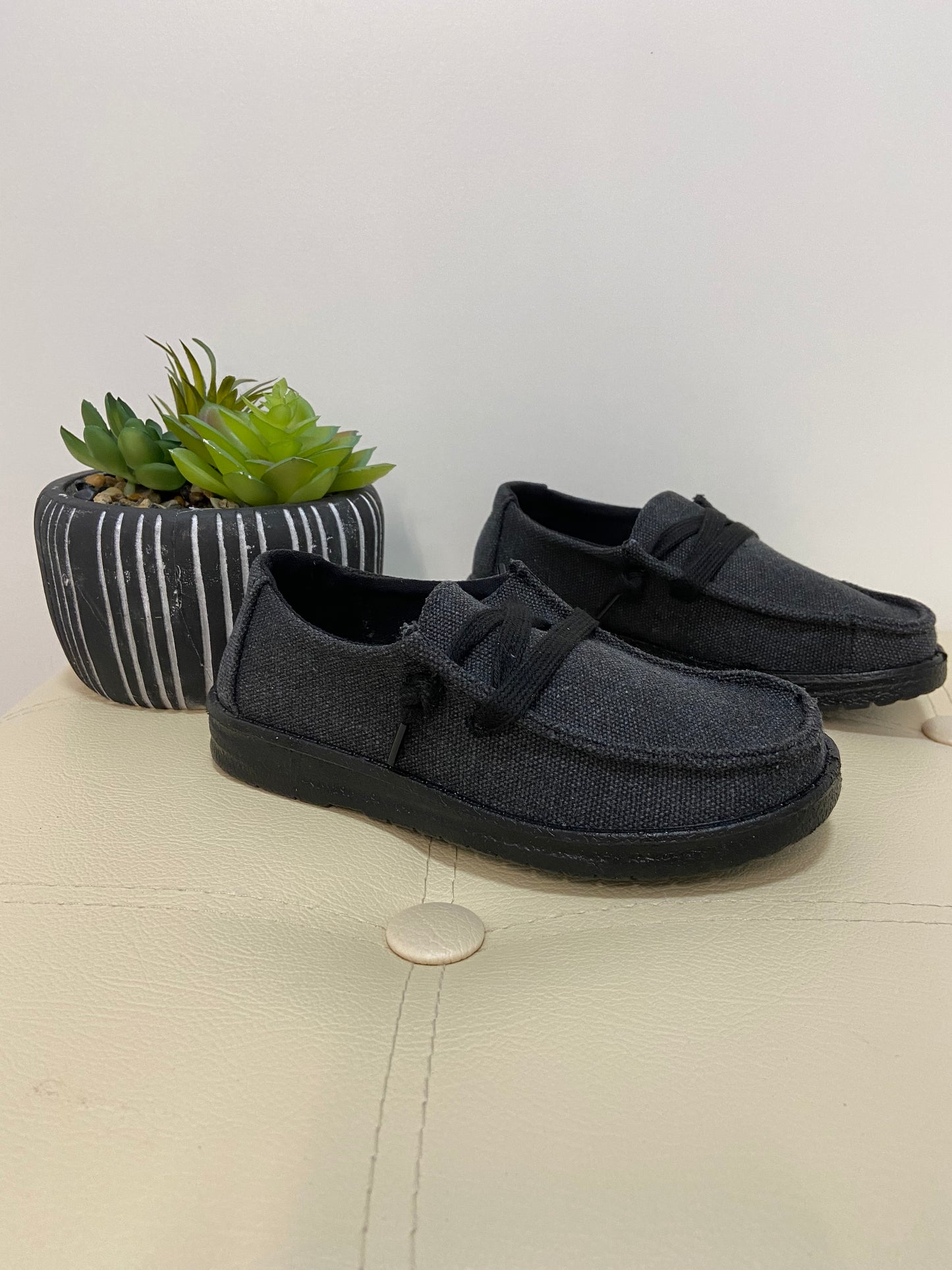 Boys Gypsy Jazz Cade Black Casual Shoe