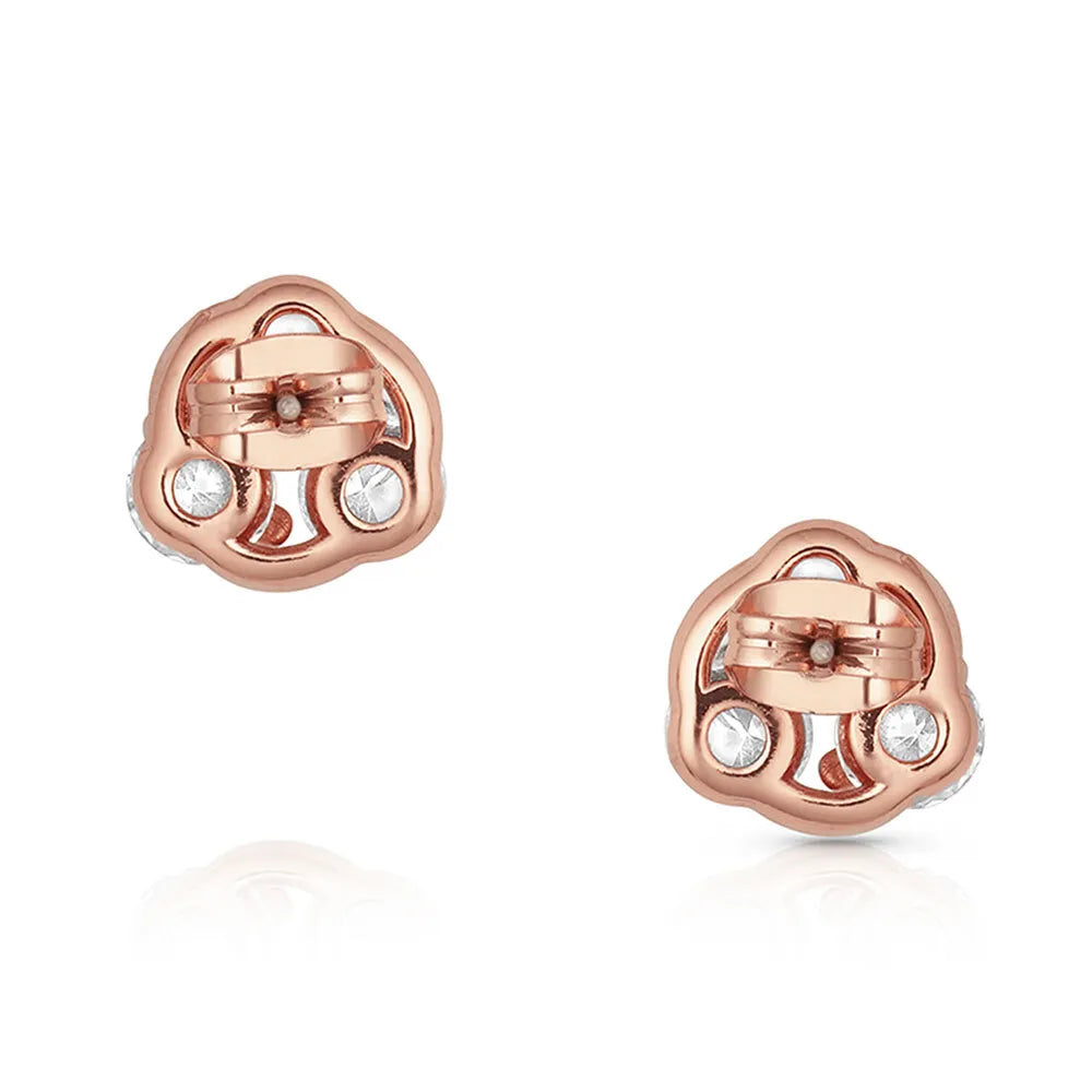 Montana Silversmiths silver finish HOLDING ON TO A ROSE DAWN EARRINGS