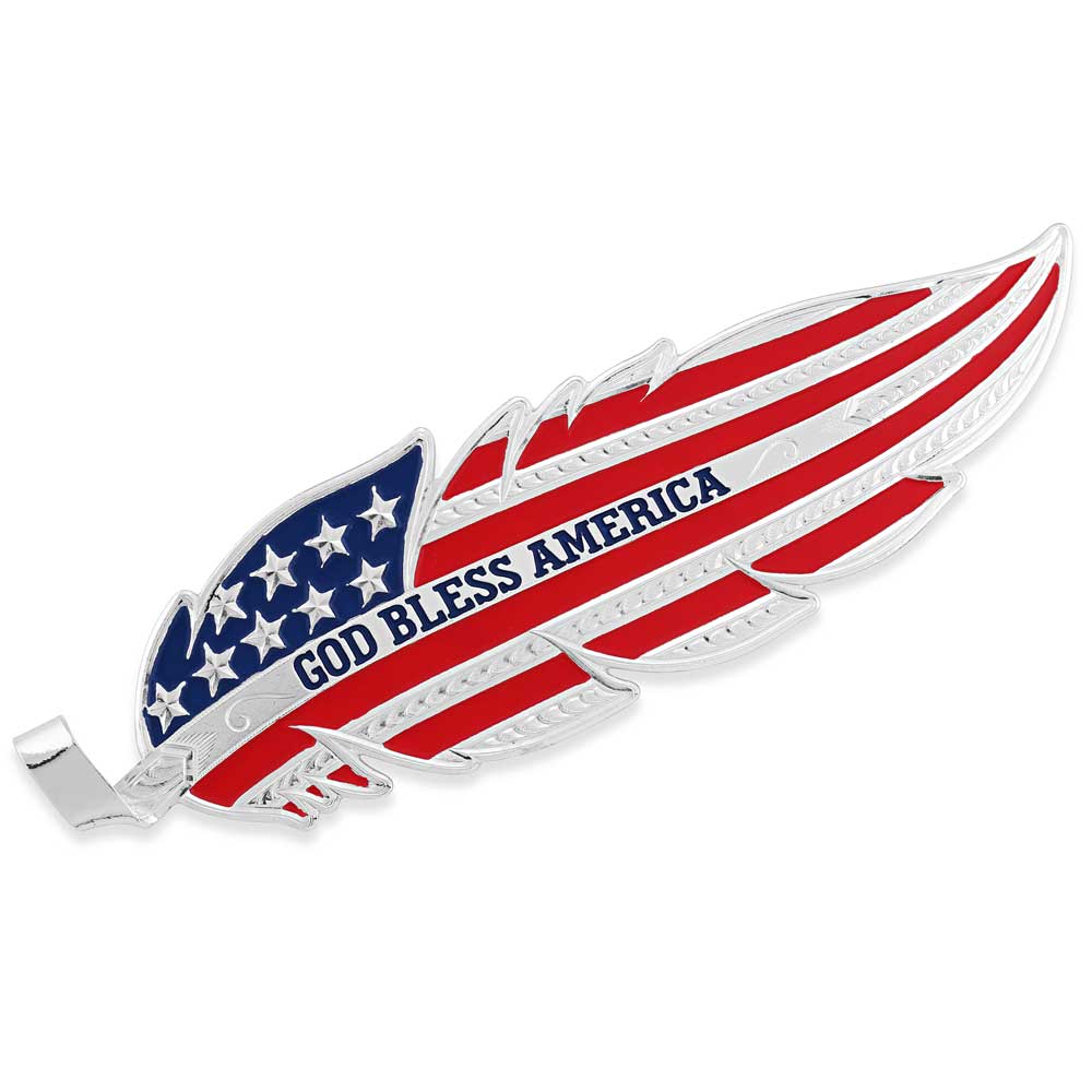 USA 'God Bless America' Cowboy Hat Feather