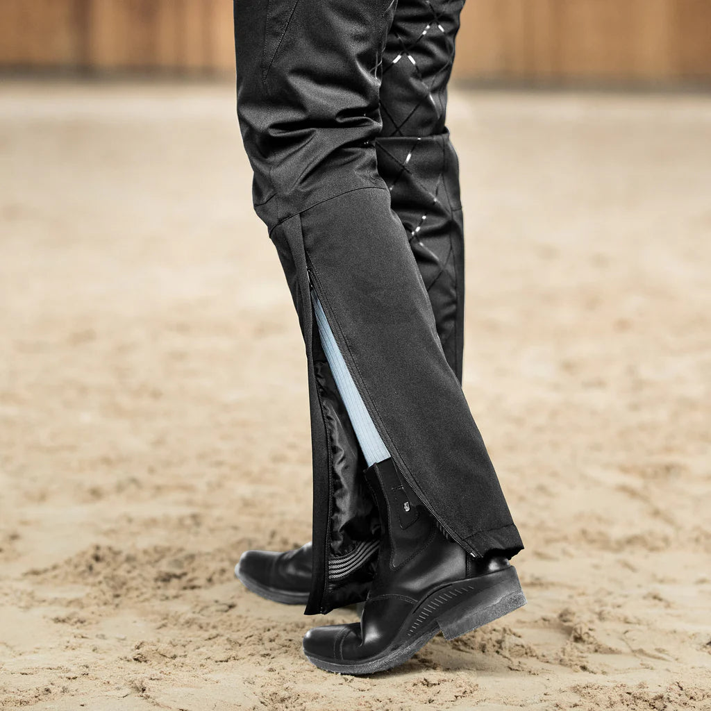 Women's Horze Black 'Adeline' Silicone Padded Breeches