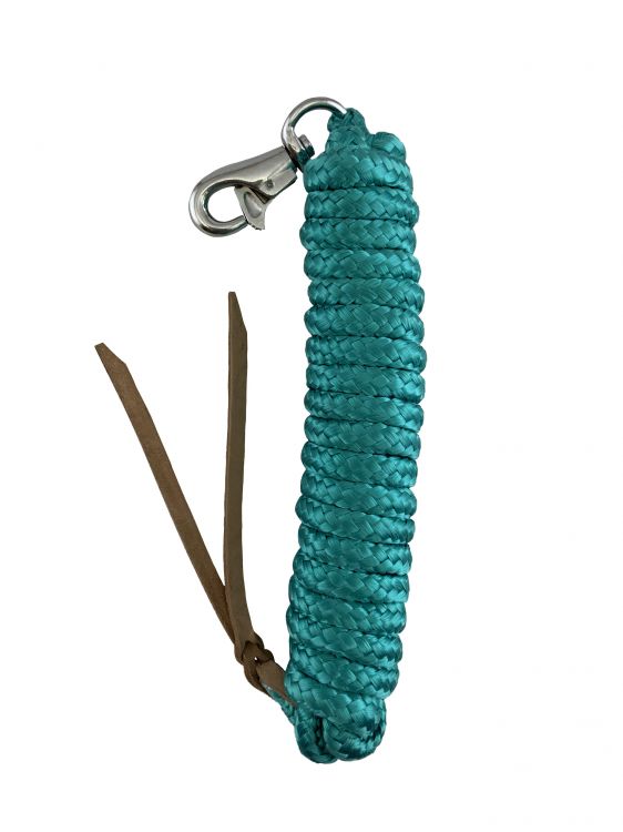 14' foot Nylon Pro Braid Lead Rope with Trigger Bull Snap