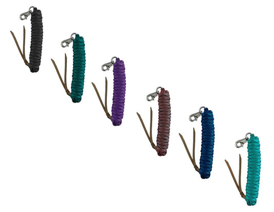 14'  foot Nylon Pro Braid Lead Rope with Trigger Bull Snap