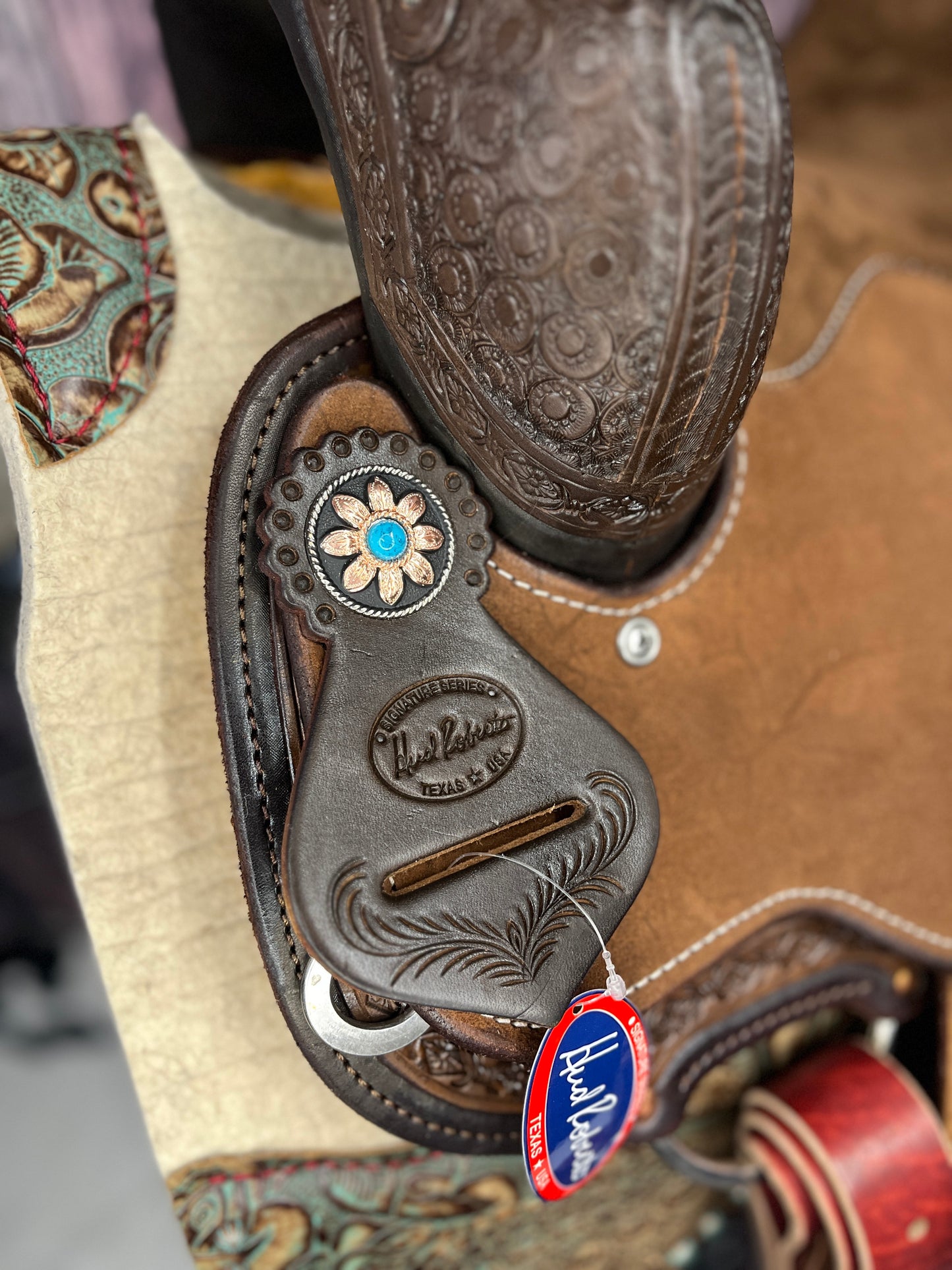 HR Custom Hand Made in USA Barrel Saddle 15" Seat