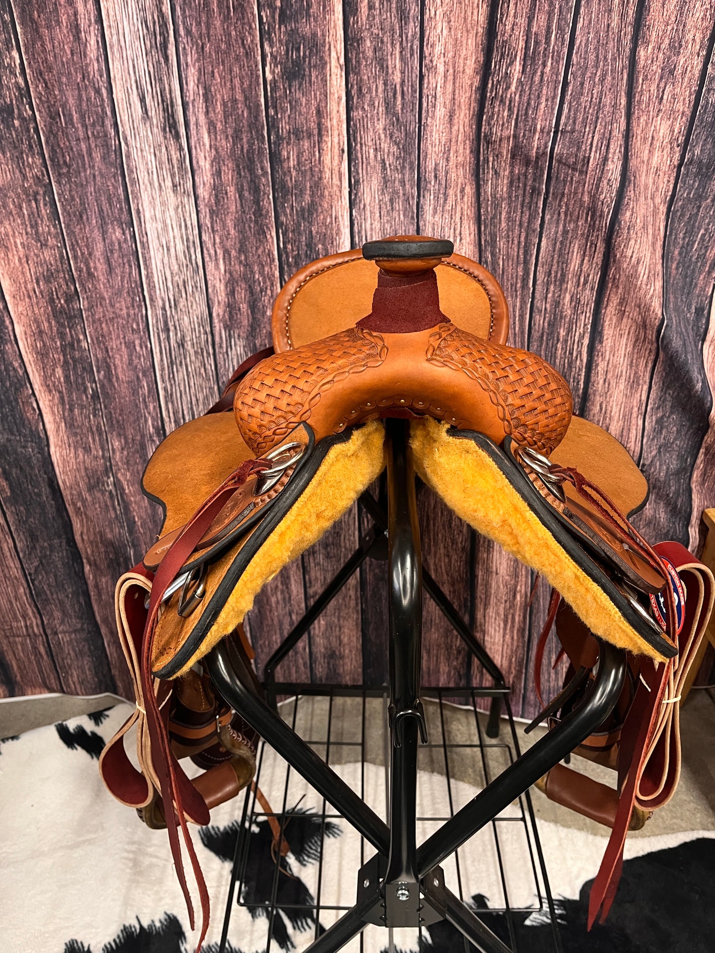 HR Custom Kids Roping Association Saddle