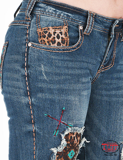 Cowgirl Tuff Leopard Pride Jeans