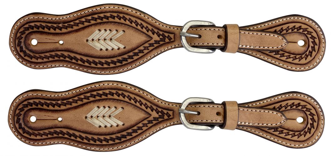 Showman Argentina Cow Leather Men's Spur Strap