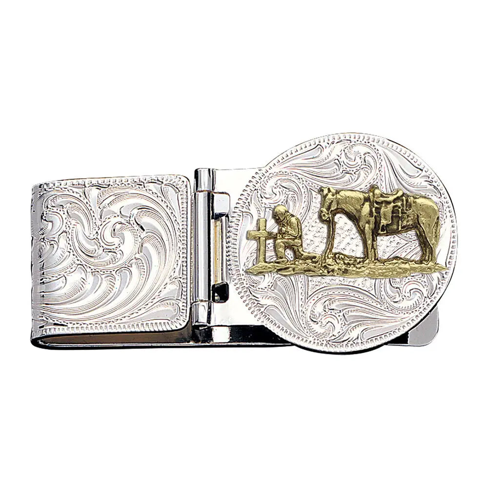 Montana Silversmiths Christian Cowboy Hinged Money Clip