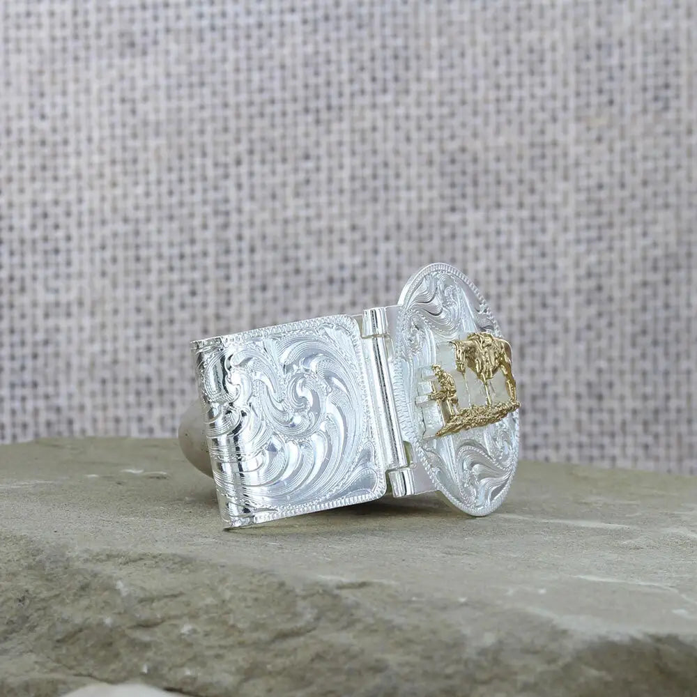 Montana Silversmiths Christian Cowboy Hinged Money Clip