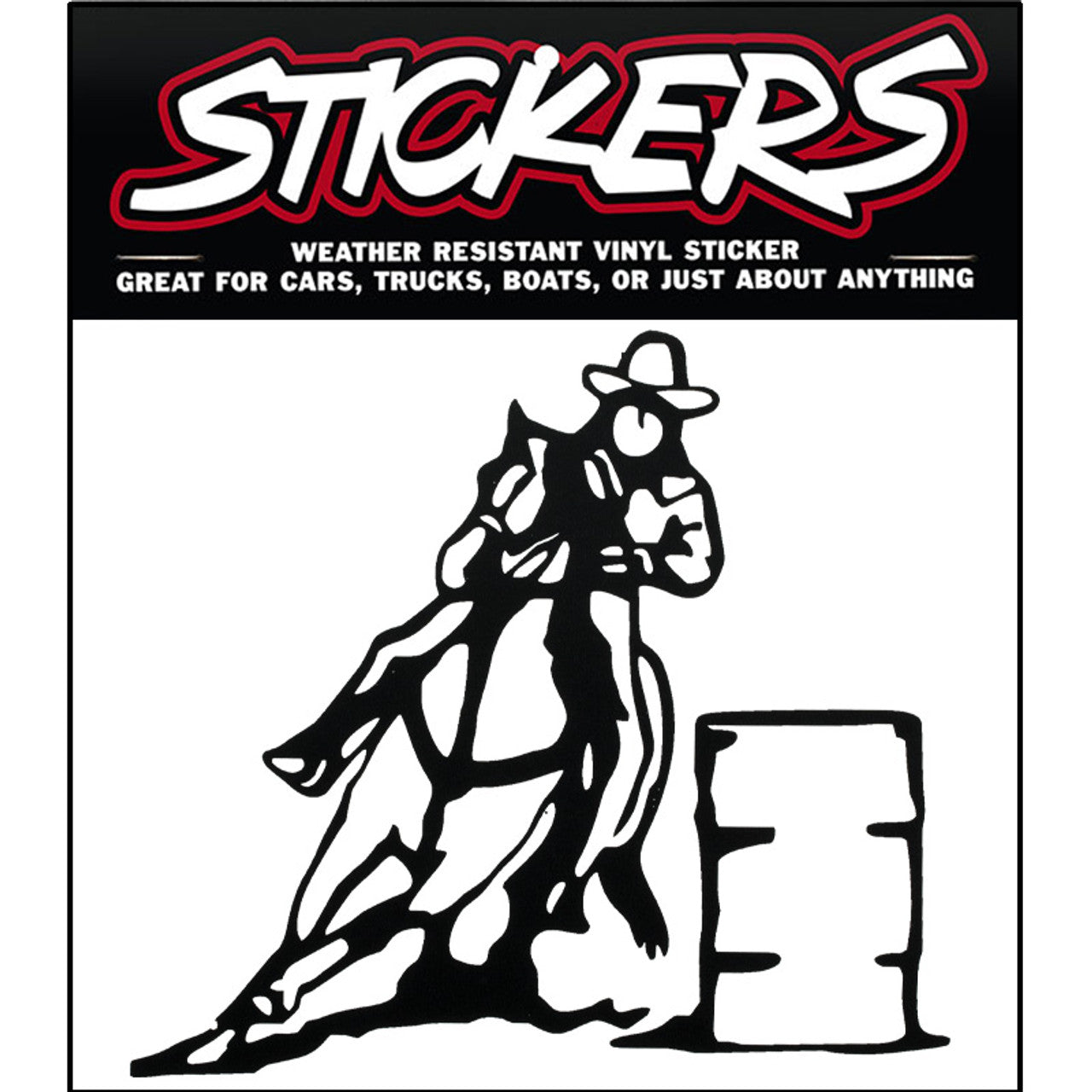 Barrel Racer Vinyl Window Decal Sticker