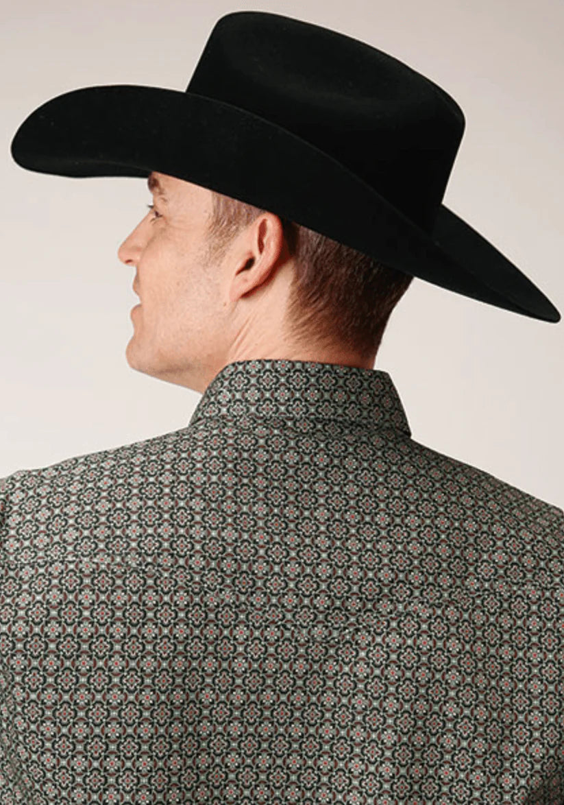 Men's Roper Forest Foulard Western Shirt w/ Snaps
