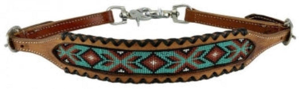 Aztec Beaded Center Wither Strap