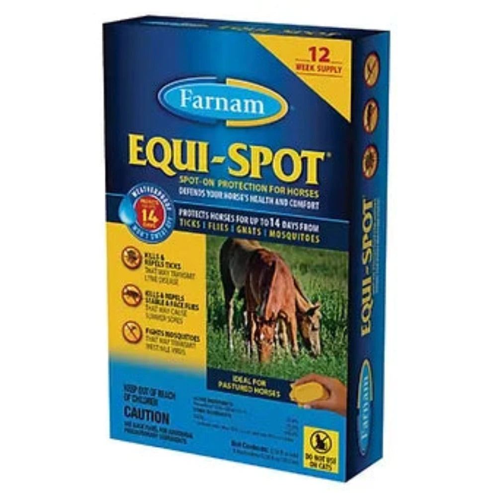 Equi-Spot Tick & Fly Protection for Horses 12 Week Supply